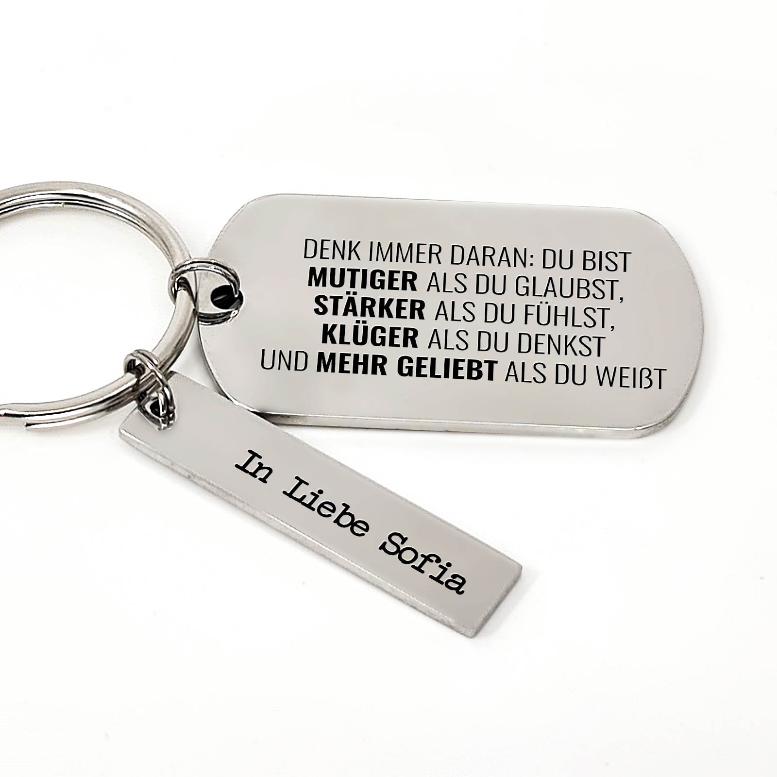 Denk immer daran - Schlüsselanhänger