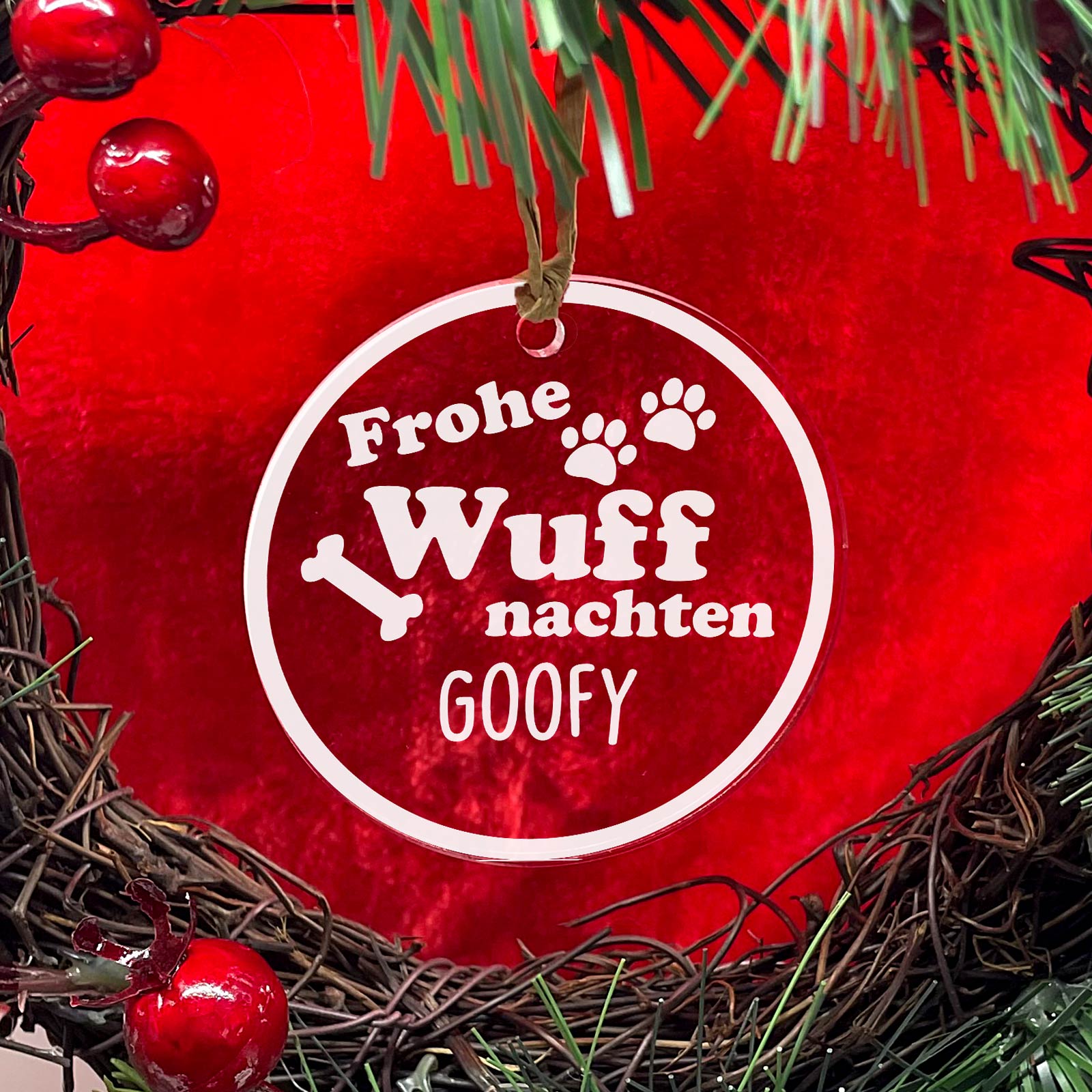 Frohe Wuffnachten - Weihnachtsdeko