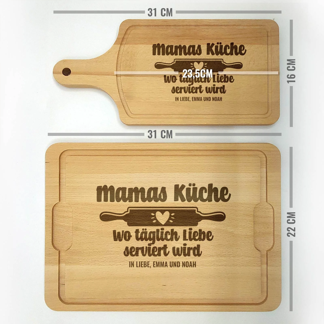 Mamas Küche Schneidebrett