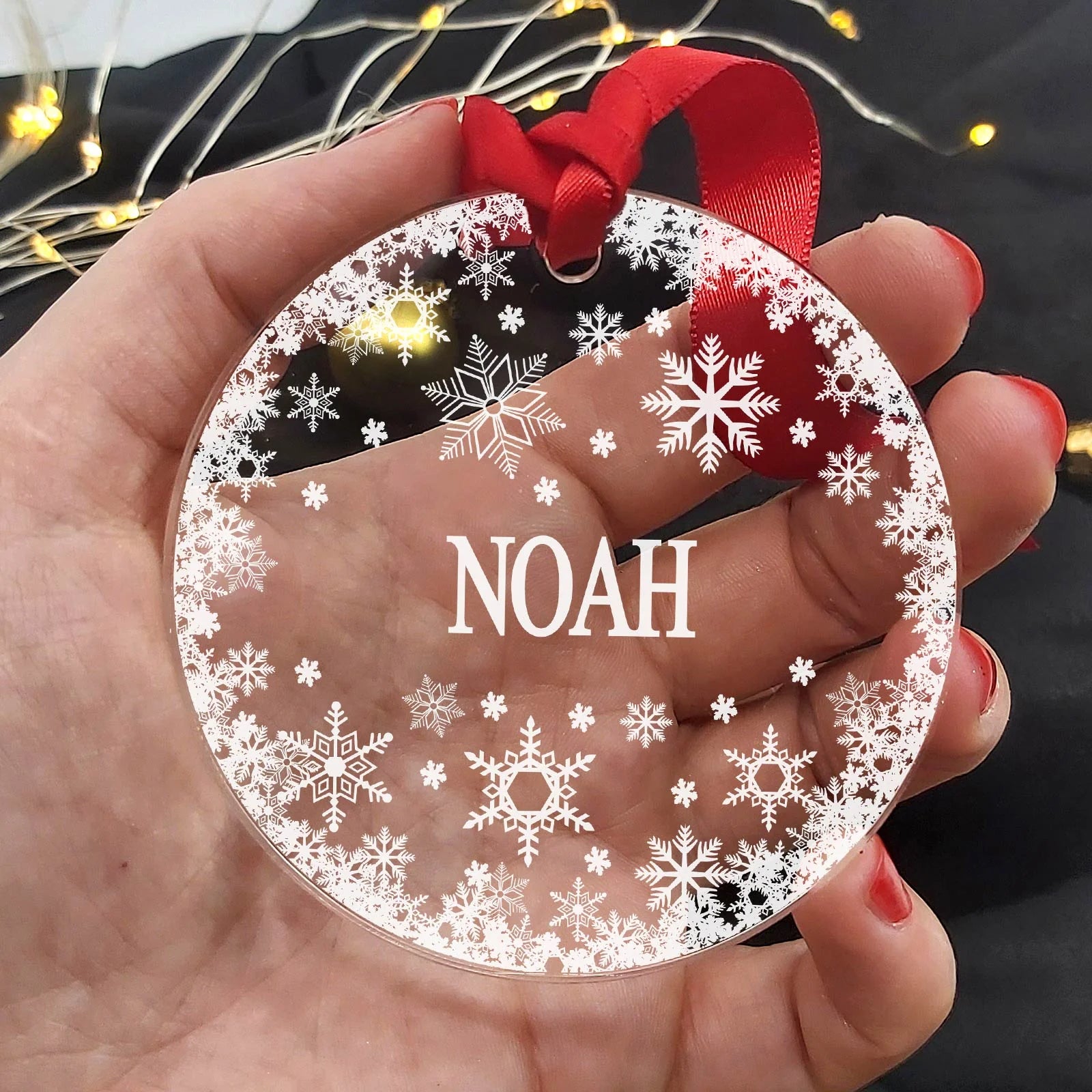 Schneeflocke mit Namen