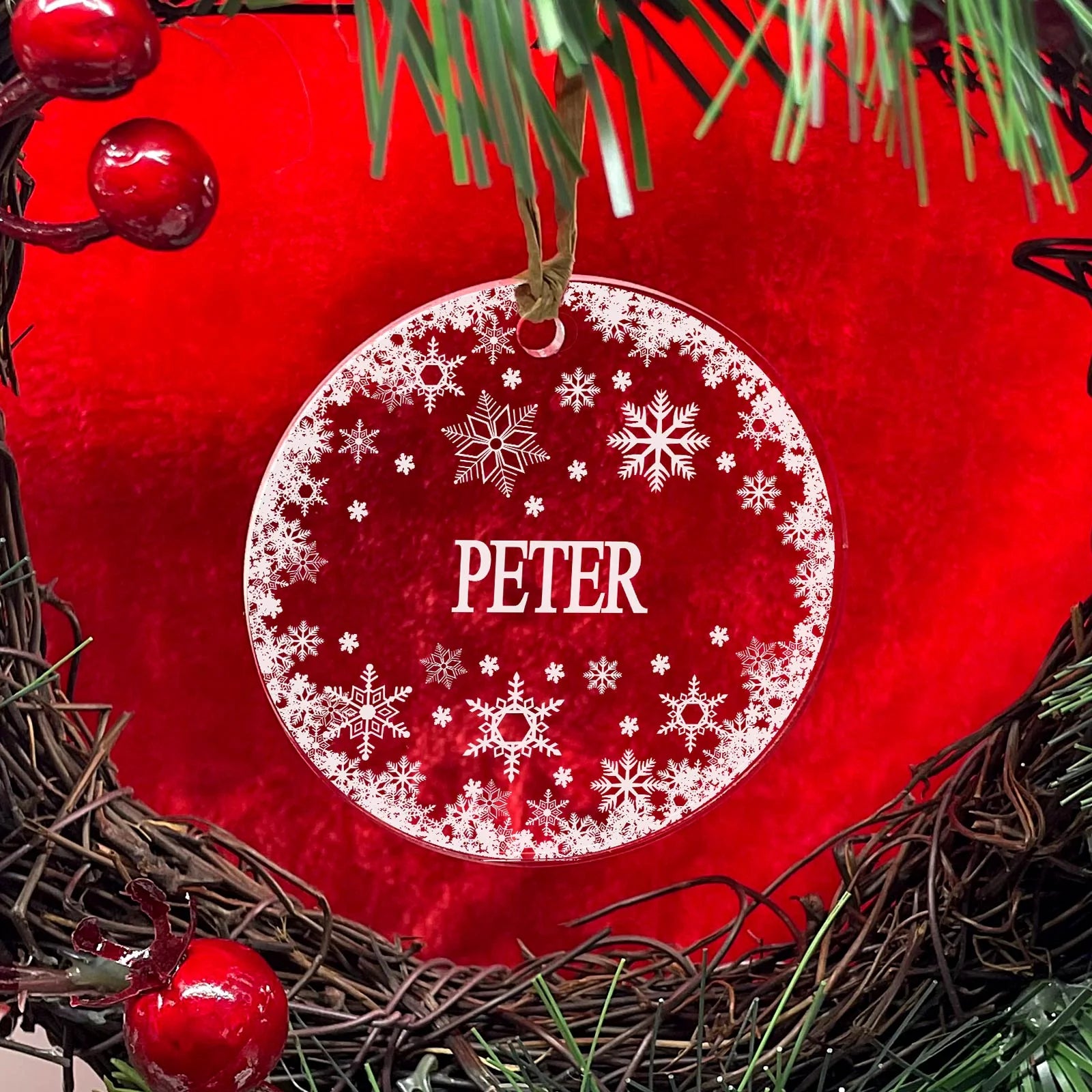 Schneeflocke mit Namen